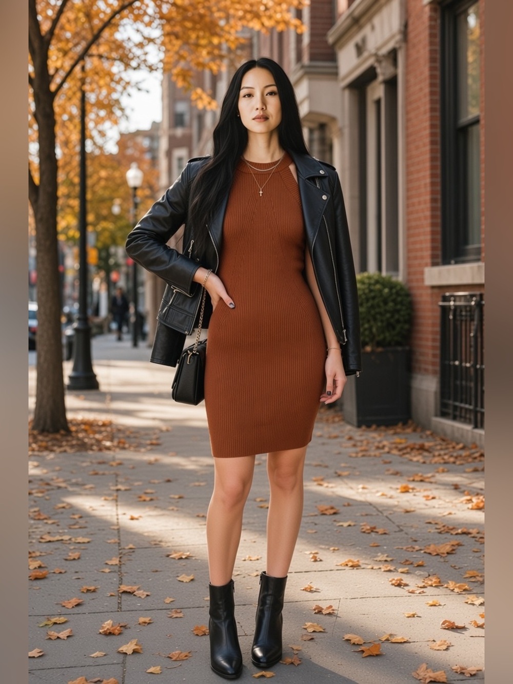 Mable Brown Sugar Knit Mini Dress size large